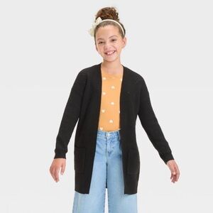 Cat & Jack | Black Knit Open Front Cardigan